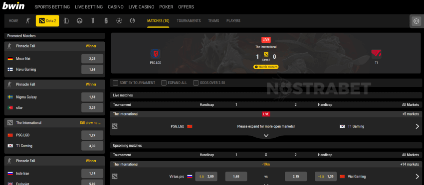 bwin dota 2 betting